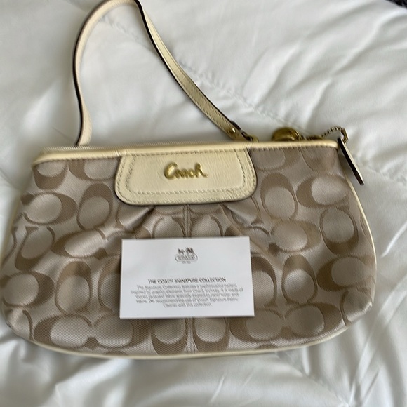 Coach Handbags - Coach Beige Signature Women's Bag